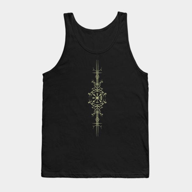 Vegvisir Magic ancient viking art deco Tank Top by Lamink